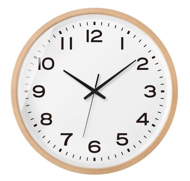 NordWood - Skandynawski Drewniany Zegar Ścienny Minimalistyczny Design