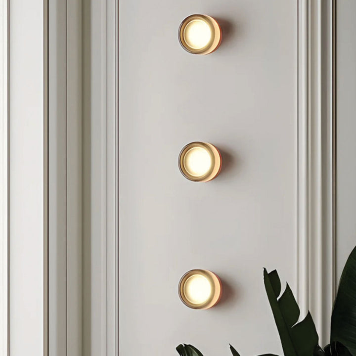 LumièreLux - Stylowa Lampa Ścienna Dimple z Metalu i Szkła