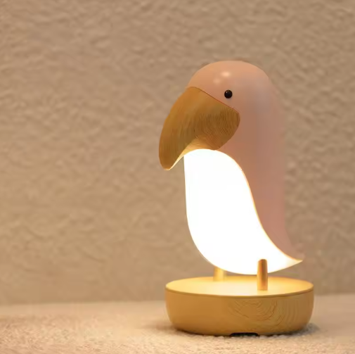 Ładowana lampa nocna w kształcie ptaka