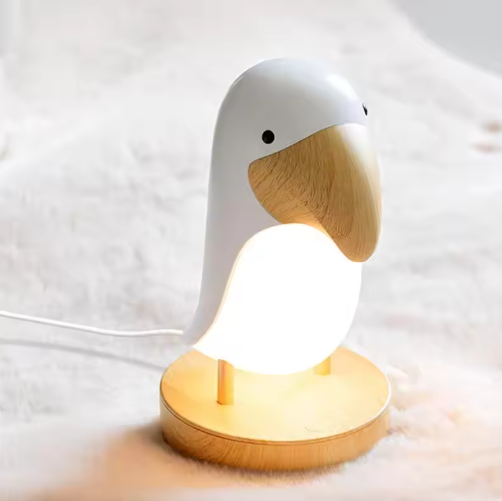Ładowana lampa nocna w kształcie ptaka