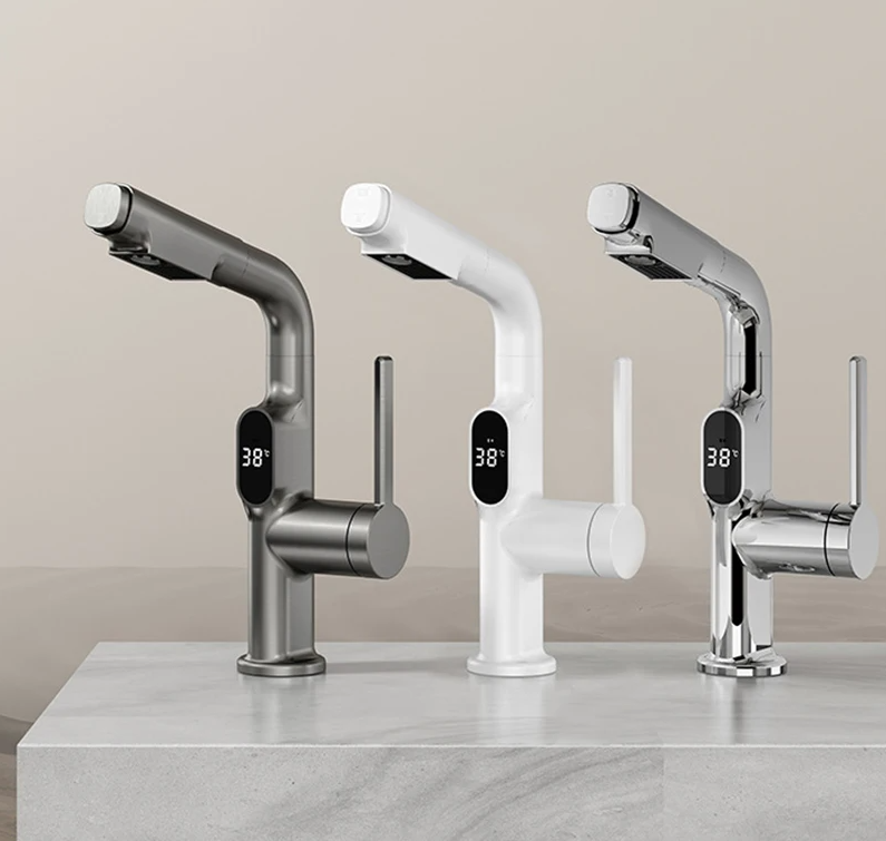 SmartFaucet Pro: Inteligentny kran z wyświetlaczem cyfrowym