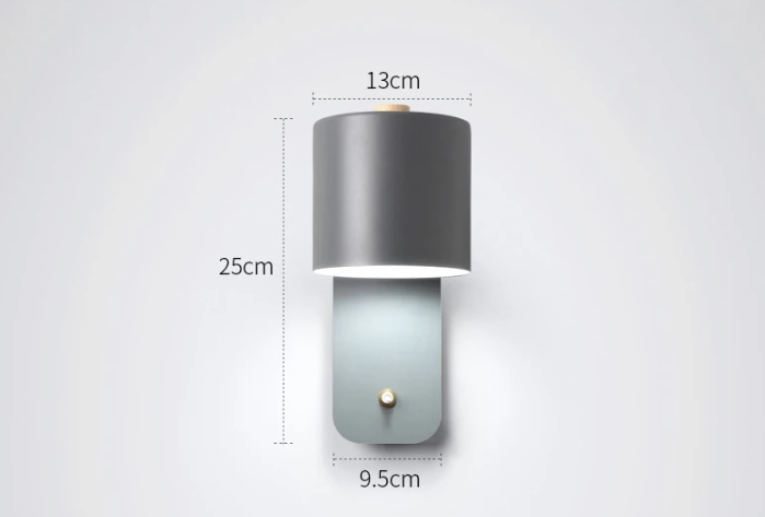 Nowoczesne lampy ścienne LED z włącznikiem do wnętrz