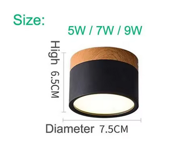 Alante - Nordic Wood Style Surface Mounted Round Ceiling Light