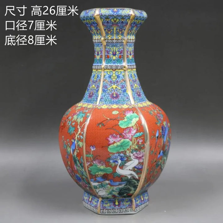 Antyczny Królewski Chiński Wazon Porcelanowy