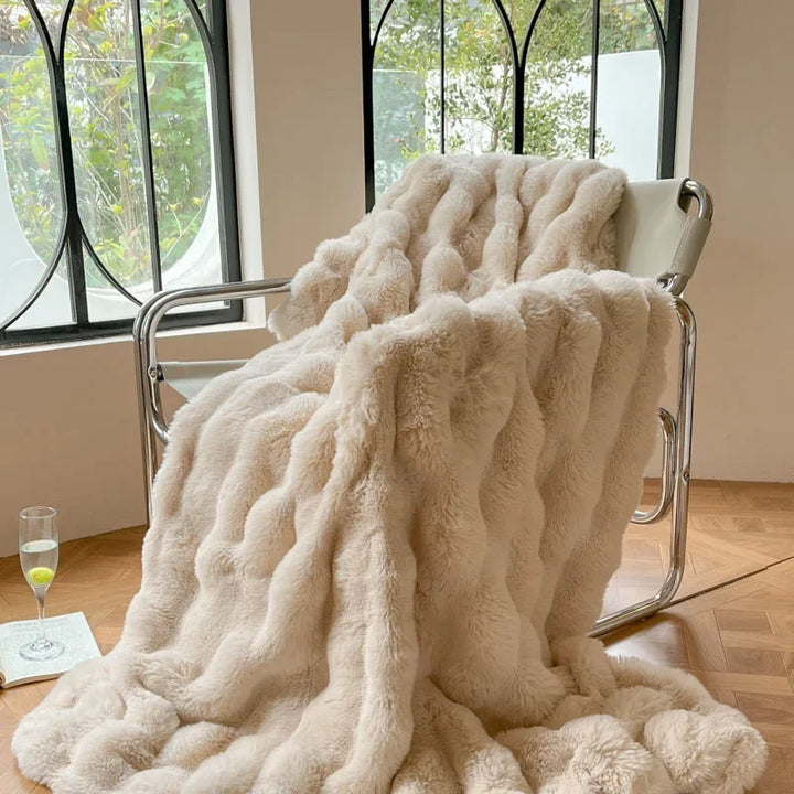 PlushCozy | Sztuczny futerko zimowy koc