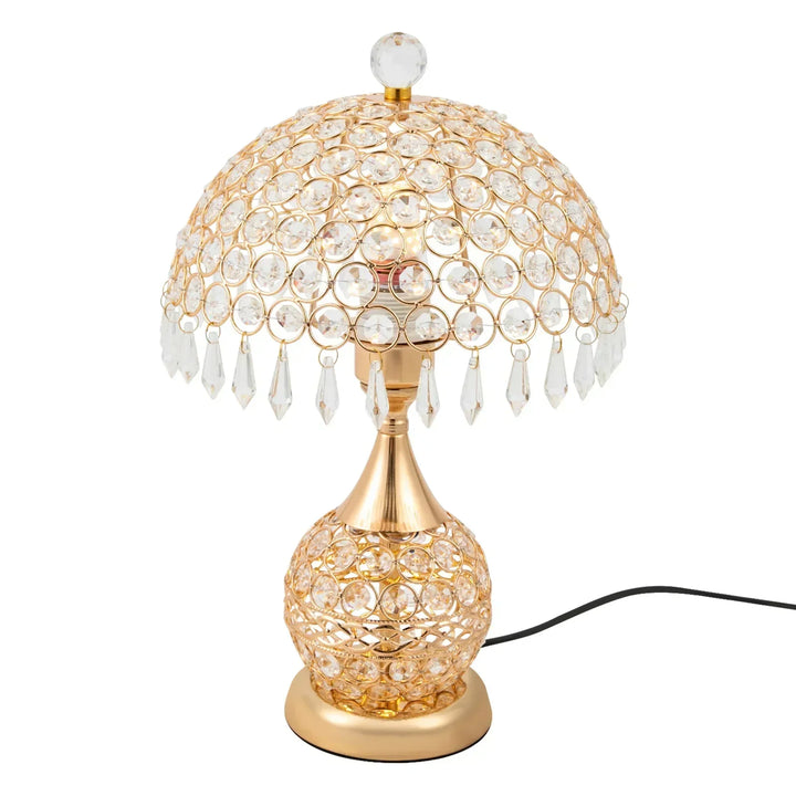 Nowoczesna Lampa Nocna z Kryształu w Stylu Luksusowym