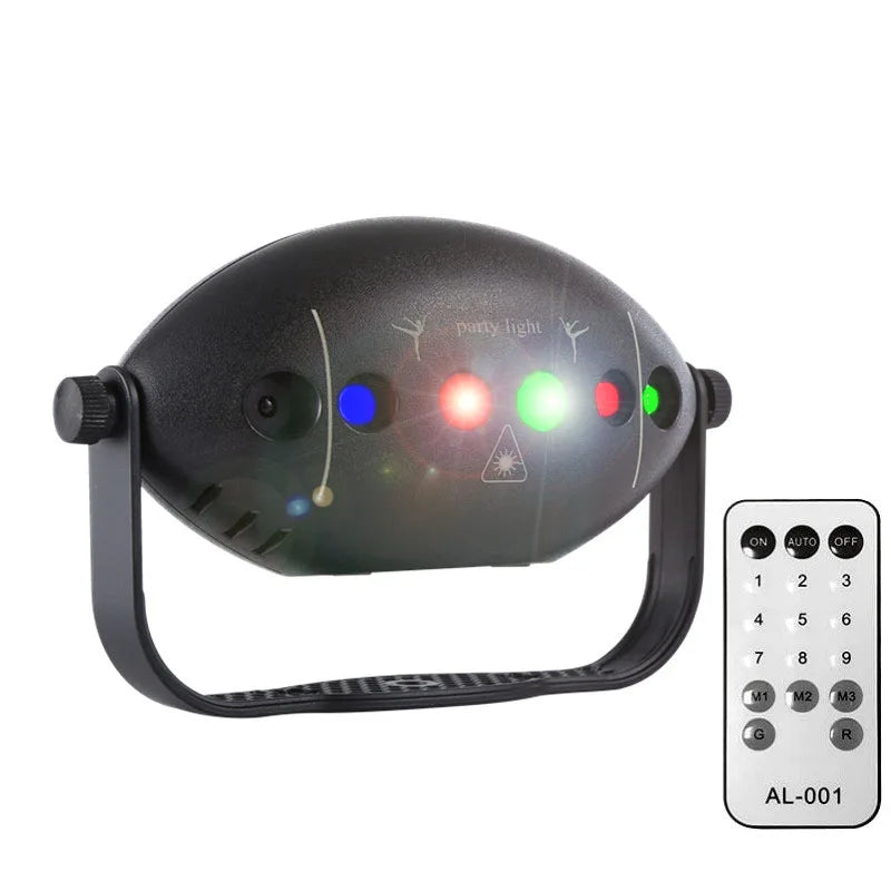 RGB Disco Lights Stage DJ Party Laser Projector - Lampa Stroboskopowa do Dekoracji Domu na Imprezy i Święta