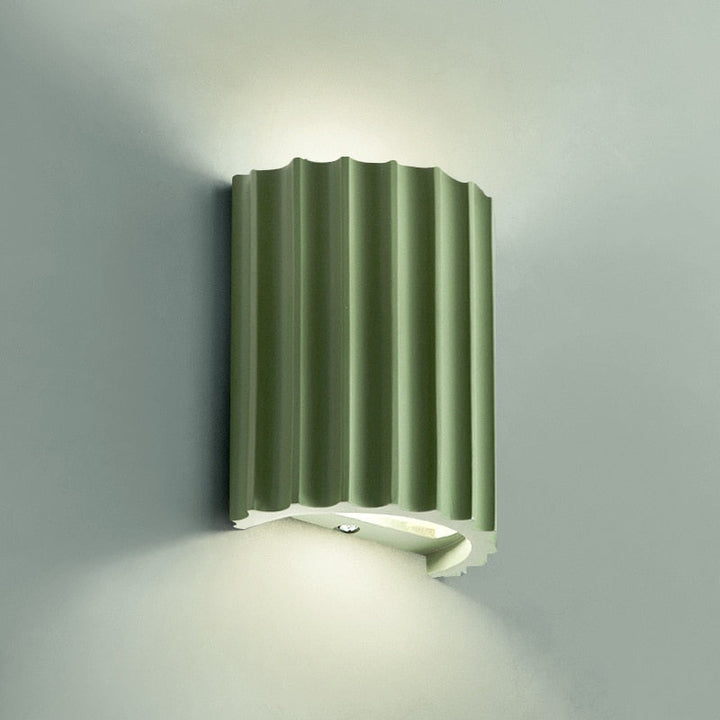 Składana kolorowa lampa LED na ścianę z żywicy