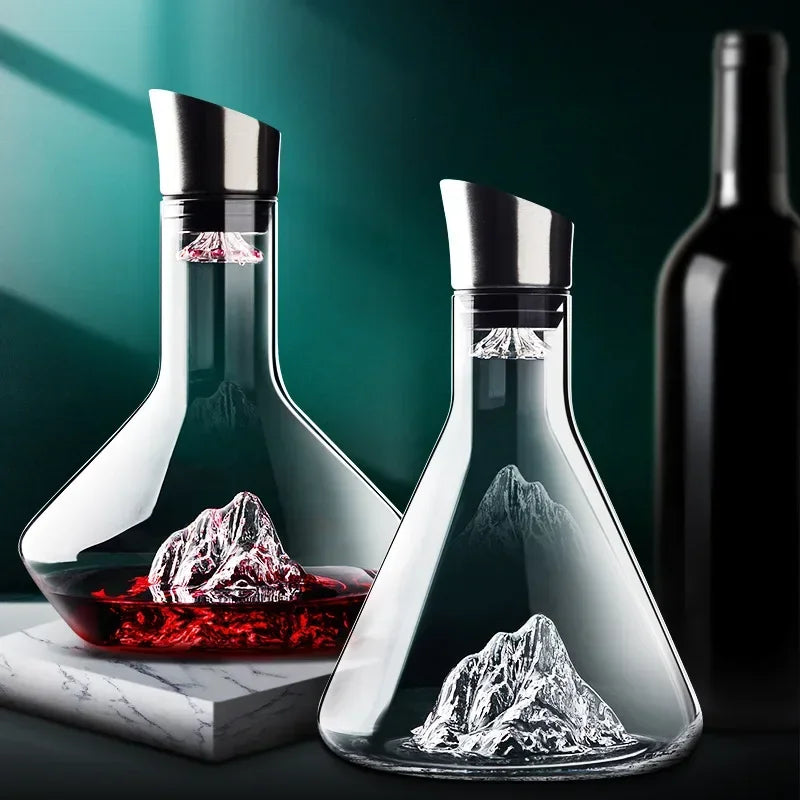 1500ml Karafka Iceberg Kreatywna luksusowa karafka z materiału kryształowego bez ołowiu, wysokiej jakości dystrybutor wina do czerwonego wina