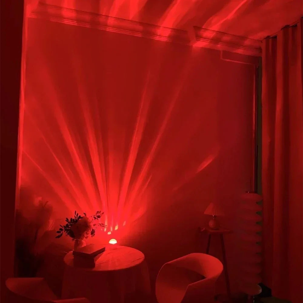 Projektor Aurora LumoSky | 16 kolorów zorzy polarnej | USB i pilot zdalnego sterowania | Relaksujące światło nocne