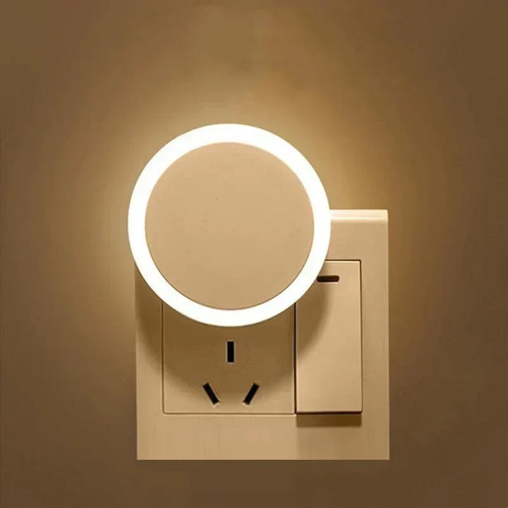 Nuvilux LED nocna lampka z czujnikiem zmierzchu | lampka wtyczkowa EU/US | 0.3W | Do pokoju dziecięcego, korytarza, łazienki i sypialni