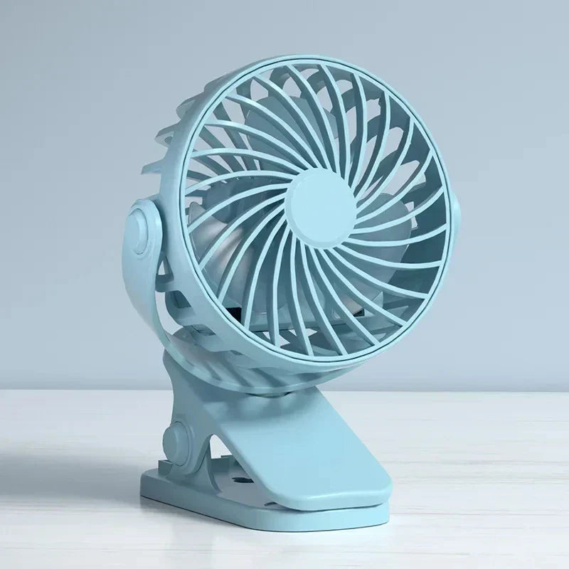 Wentylator USB FlexiBreeze | Obrotowy, przenośny z 3 prędkościami i lampką nocną
