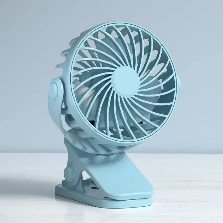 Wentylator USB FlexiBreeze | Obrotowy, przenośny z 3 prędkościami i lampką nocną
