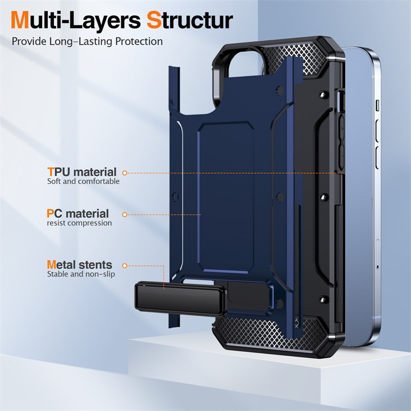 Etui iPhone Stand Strong Fall Protector