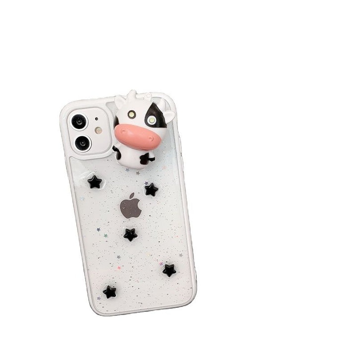 Świecąca Krowa 3D Przezroczysta Etui na iPhone