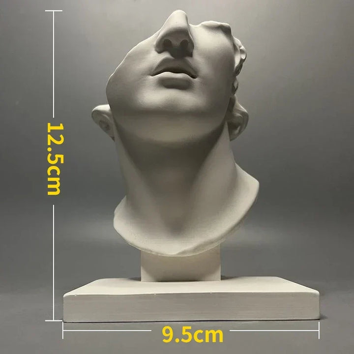 Nordycka Statua Postaci w Stylu INS z Gipsu DIY Malowane Akcesoria do Fotografii Dekoracje Stołowe Sztuka Domowa Gipsowa Dekoracja