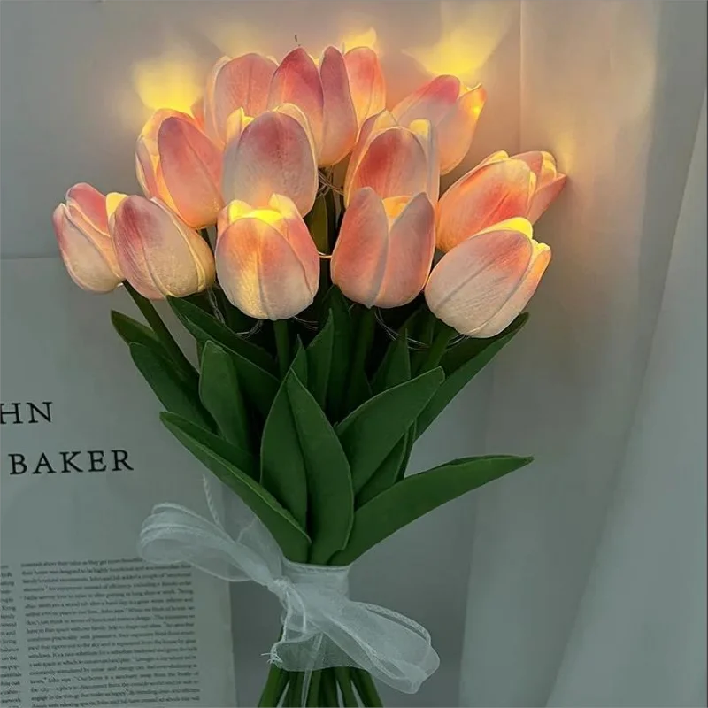TulipGlow - Przenośna LED Lampa Nocna w Kształcie Tulipana