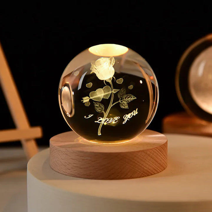 Świecące 3D Kryształowe Lampy Nocne – Unikalne Prezenty na Każdą Okazję