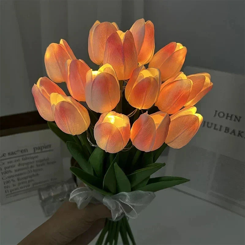 TulipGlow - Przenośna LED Lampa Nocna w Kształcie Tulipana
