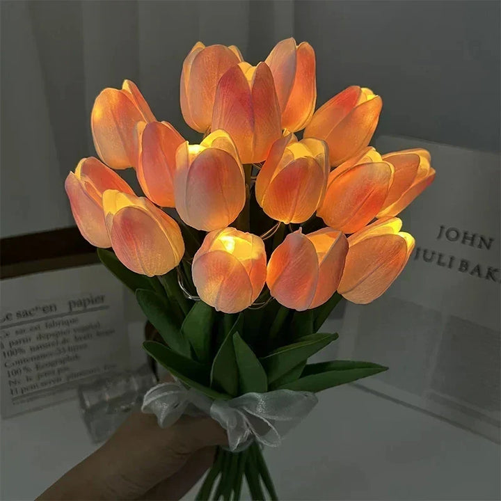 TulipGlow - Przenośna LED Lampa Nocna w Kształcie Tulipana