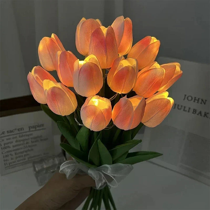 TulipGlow - Przenośna LED Lampa Nocna w Kształcie Tulipana