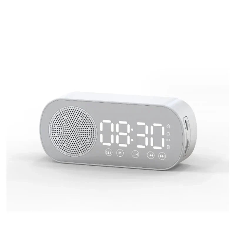 Cyfrowy zegar alarmowy z głośnikiem Bluetooth i radiem FM