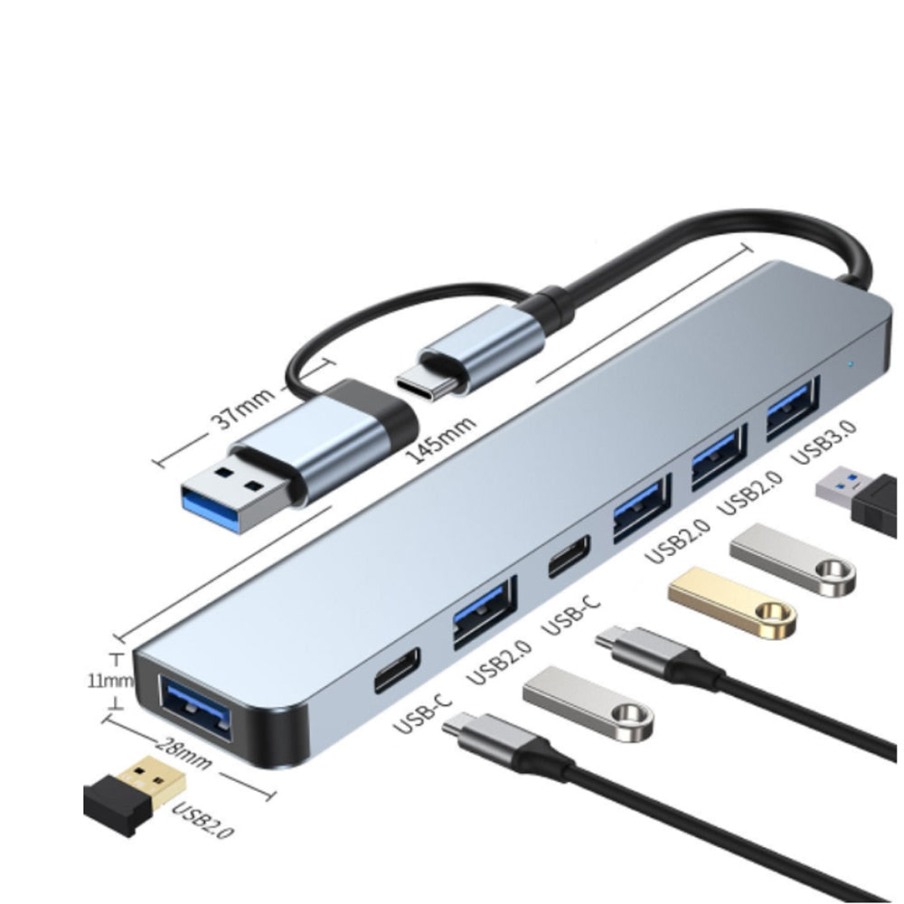 Hub Thunderbolt 3 USB-C z HDMI, PD, SD/TF dla MacBook Air M1 i iPad Pro
