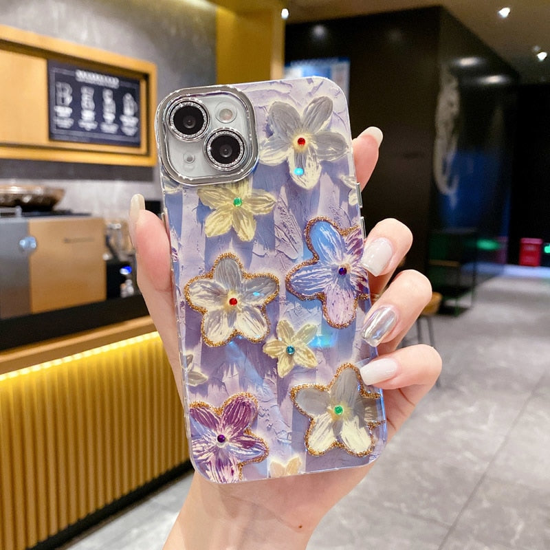 Etui na iPhone Flower Glow Soft Shockproof