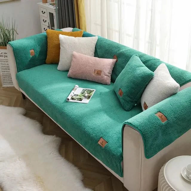 CozyShield - Elegancki i ochronny elastyczny pokrowiec na sofę