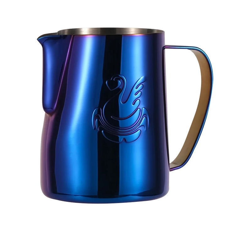 600ml stalowy dzbanek do kawy, spieniacz do mleka, kubek, urządzenie do robienia śmietany, narzędzie do latte art, elegancka łabędź