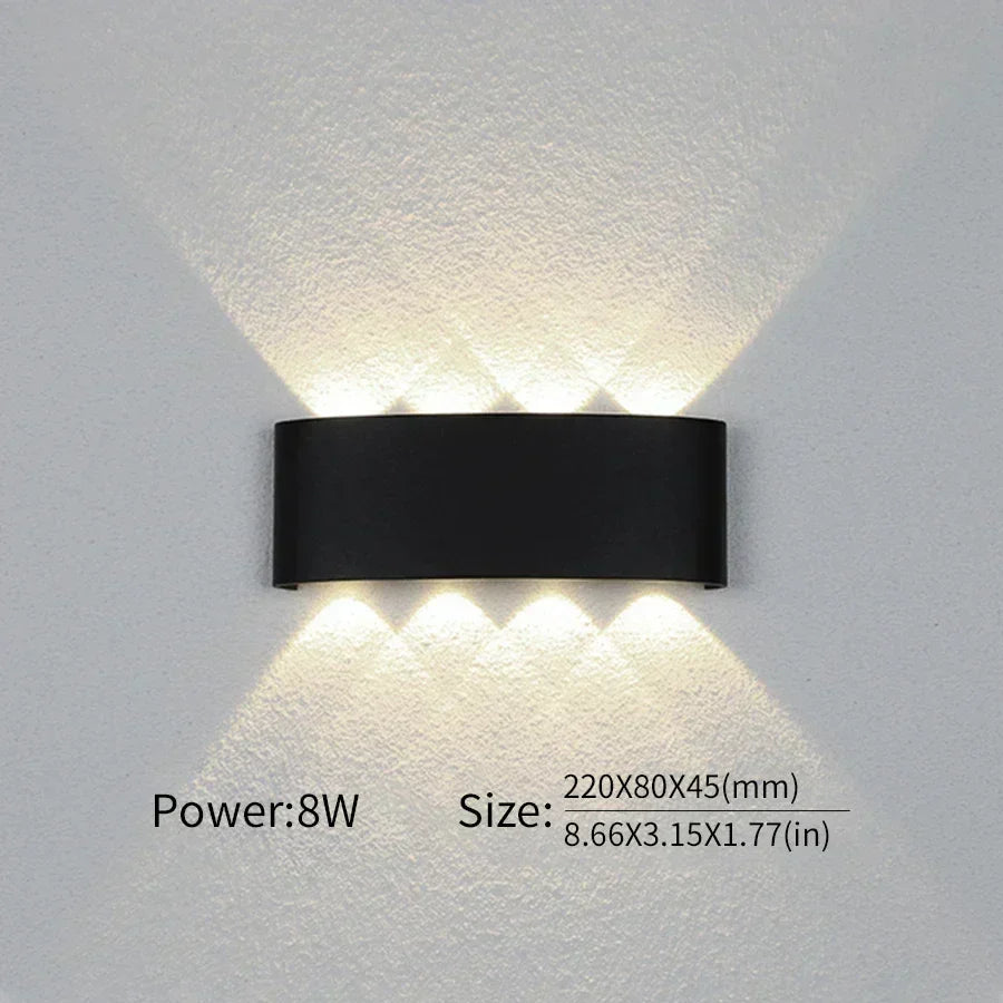 Nowoczesne oświetlenie, wewnętrzne lub zewnętrzne: Wszechstronna lampa ścienna LED