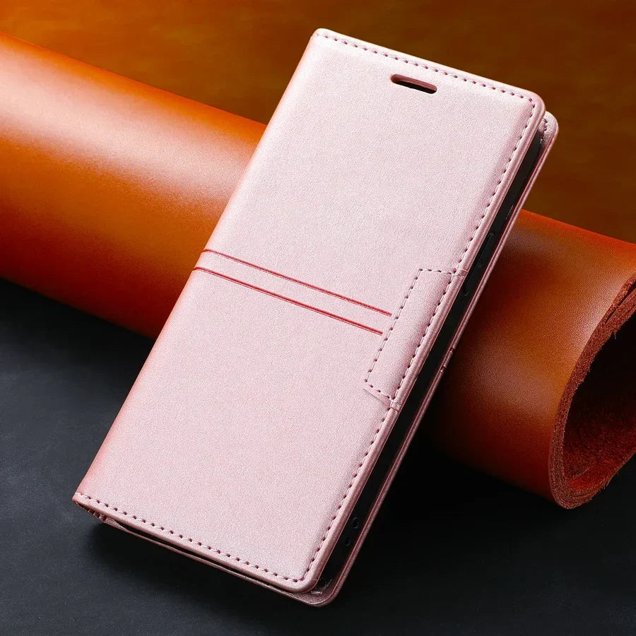 Etui na telefon z portfelem i magnetycznym zapięciem