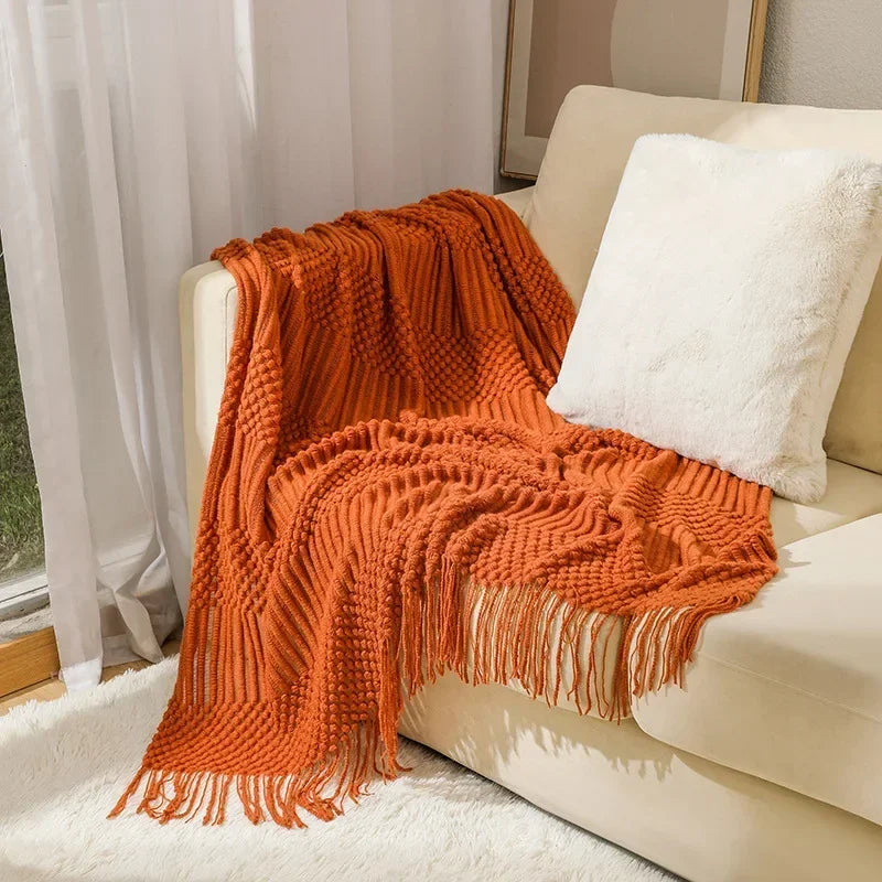 Kocyk Dzianinowy w Stylu Nordyckim