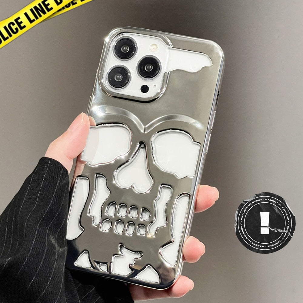 Etui na telefon Gothic Midnight Skull
