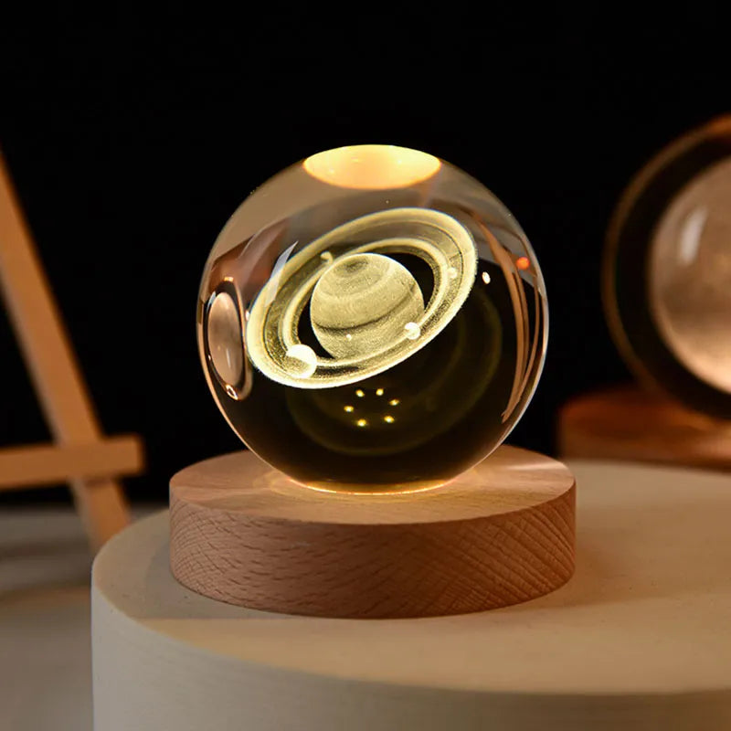 Świecące 3D Kryształowe Lampy Nocne – Unikalne Prezenty na Każdą Okazję