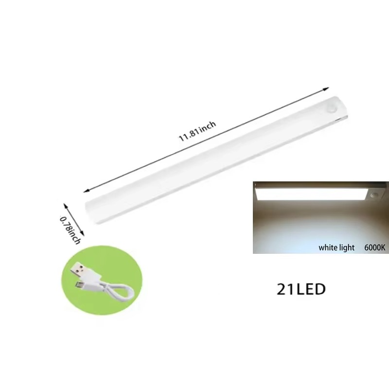 Inteligentna Lampa LED Nocna - Aktywacja Ruchem, Przyciemniana i Ładowalna