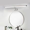 Lampa ścienna LED 80-100 cm - Nowoczesne czarno-srebrne oświetlenie ścienne do łazienki, wewnętrznie montowane światło do obrazów