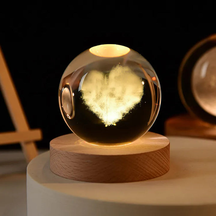 Świecące 3D Kryształowe Lampy Nocne – Unikalne Prezenty na Każdą Okazję