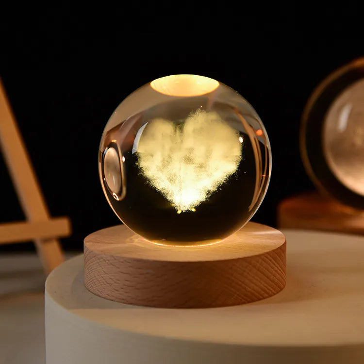 Świecące 3D Kryształowe Lampy Nocne – Unikalne Prezenty na Każdą Okazję