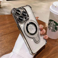 Premium Etui Magnesowe do iPhone'a z Podstawą MagSafe i Ochroną Przed Uderzeniami