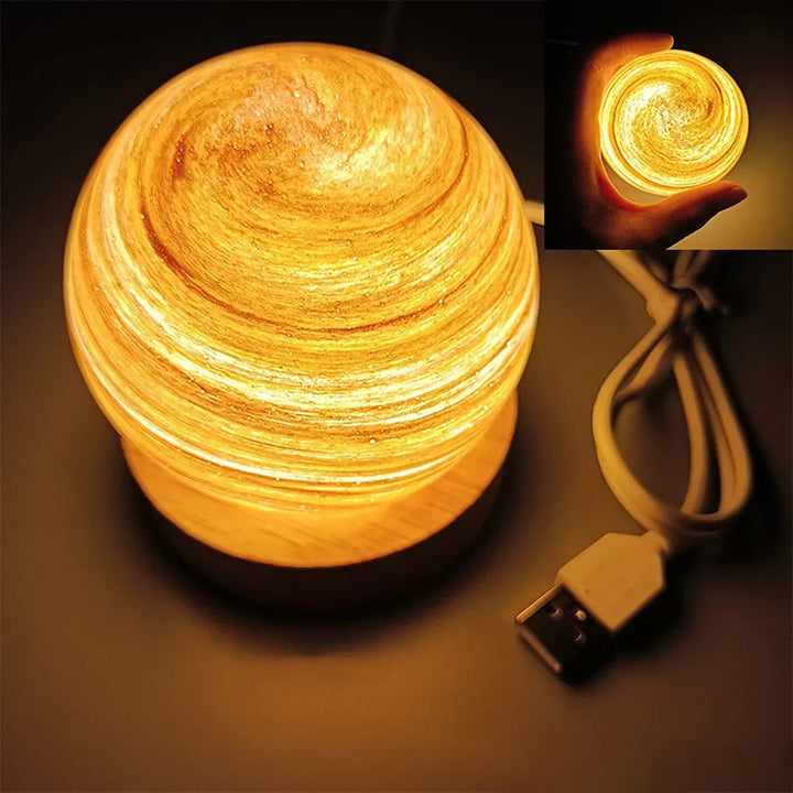 CosmicGlow - Mini lampki nocne 3D - dekoracja solarna LED - galaktyczna atmosfera
