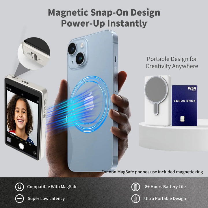 Lustro Selfie Magnetyczne do Tylnej Kamery Telefonu