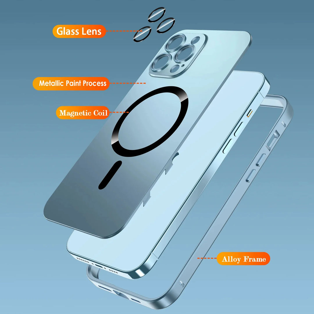 Obudowa iPhone Magsafe Aluminium Frame Metal Bumper