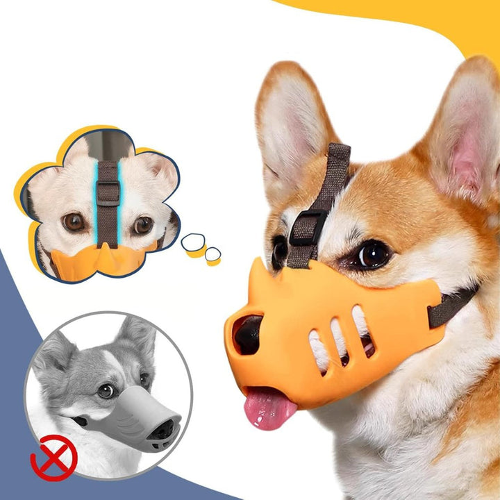 Muzzle dla psa SecureGuard z regulacją – Oddychający i komfortowy dla lepszej kontroli nad gryzieniem i żuciem |