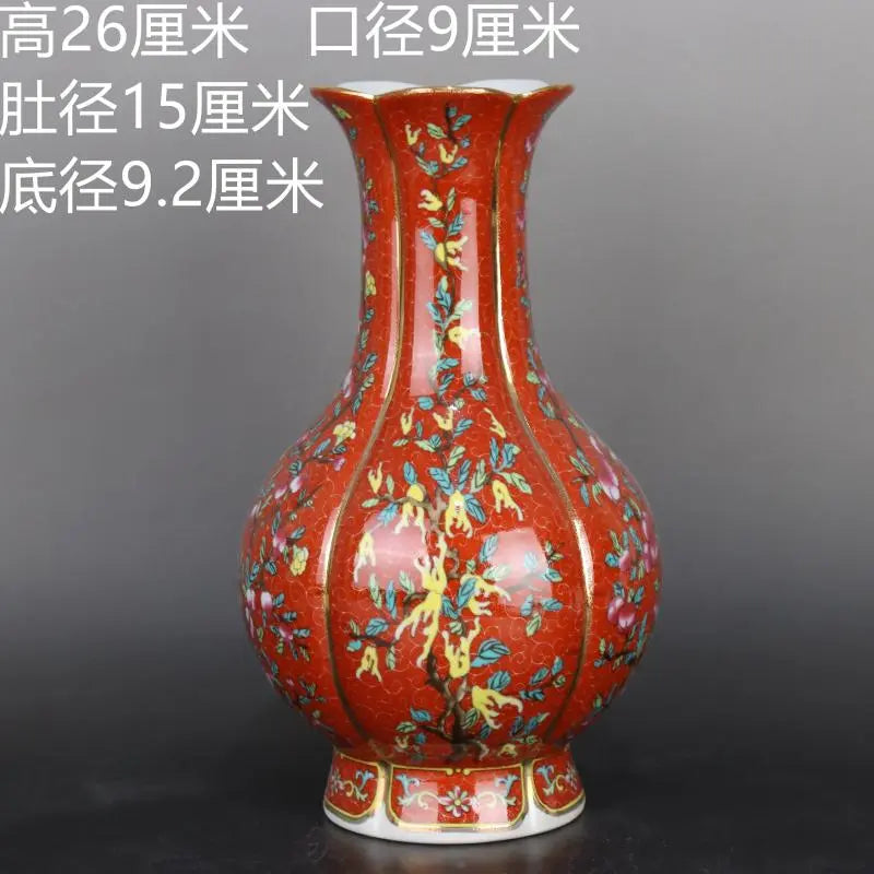 Antyczny Królewski Chiński Wazon Porcelanowy