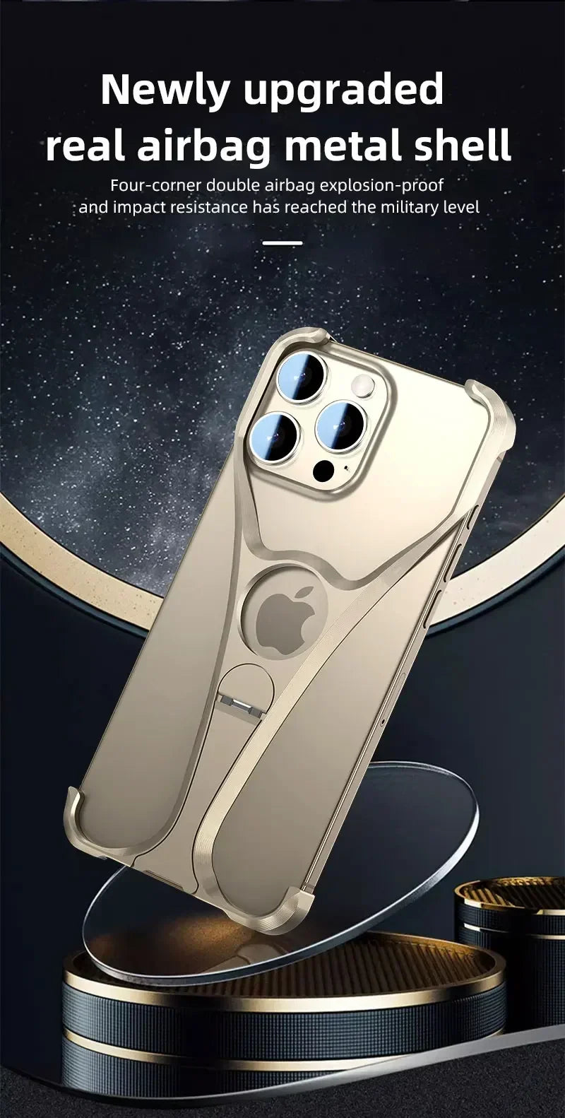 Obudowa na telefon bezramkowa z metalu stopowego