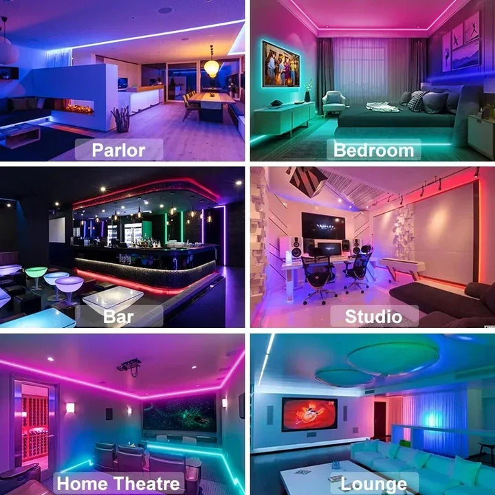 USB RGB Taśmy LED z kontrolą aplikacji do dekoracji oświetlenia w pokoju i telewizorze