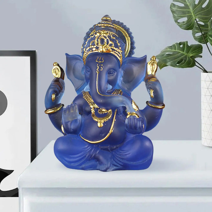 Rzadkie kolorowe półprzezroczyste statuy Ganesh przynoszące szczęście w Twoim domu