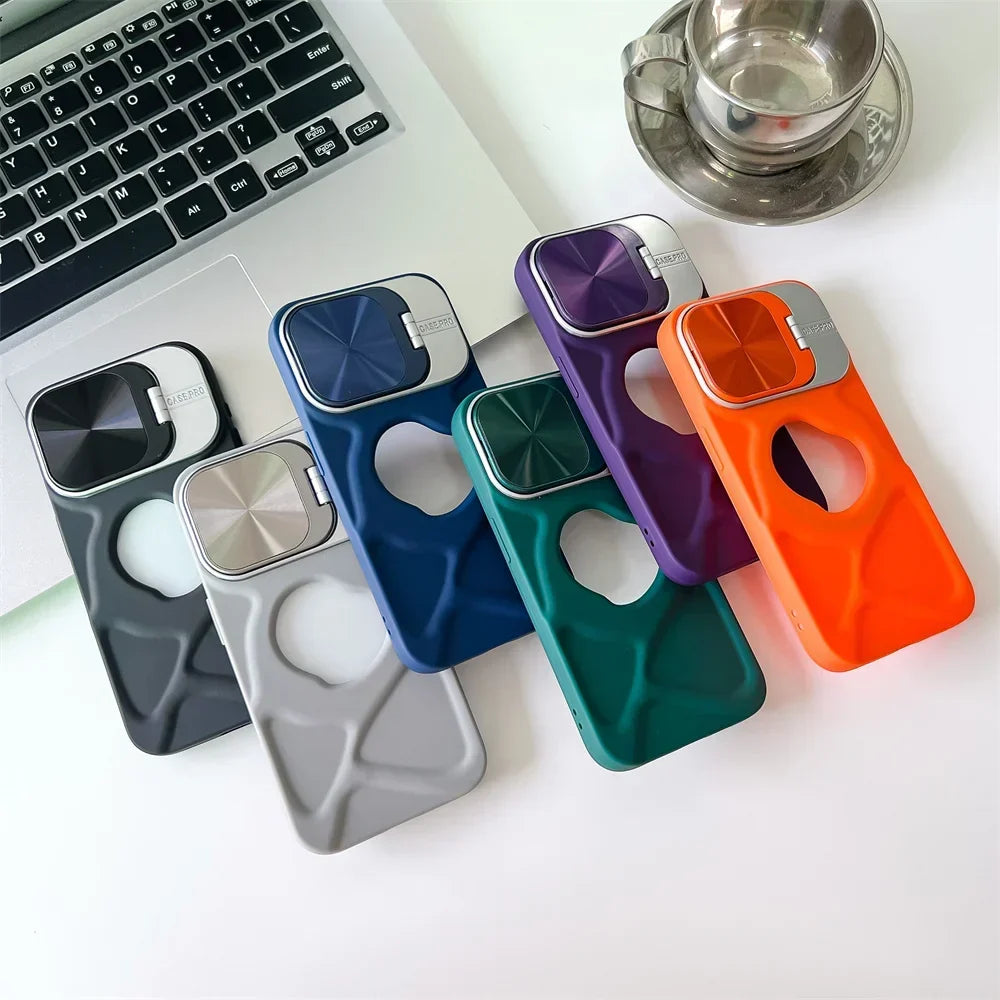 Etui Magsafe Silicone Lens Flip do iPhone&