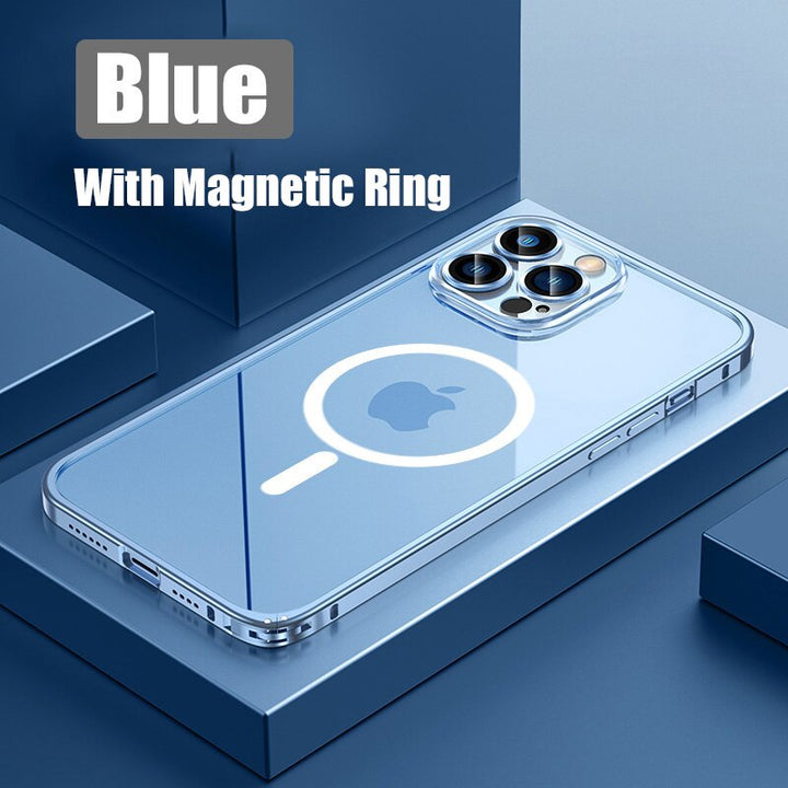 Metalowy Zderzak Aluminiowa Magnetyczna Etui na Telefon